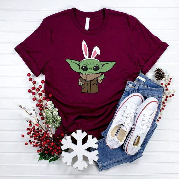 Easter Bunny Baby Yoda Shirt, Disney Shirt, Baby Yoda Shirt, Easter Disney Shirt - Picture 1 of 2